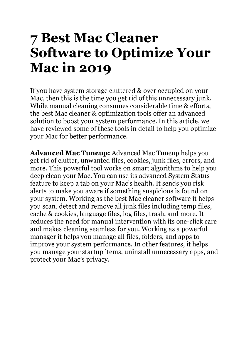 best mac trash cleaner software